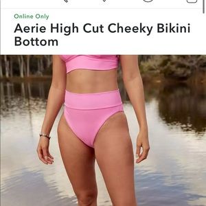 Aerie Hugh Cut Cheeky Bikini Bottoms